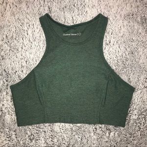 outdoor voices Athena Crop Top hunter green